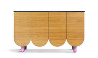 Oak Arch Cabinet 4 door freeshipping - CoucouManou