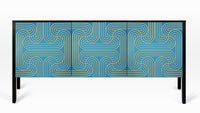 Loop Sideboard Blue 3 door freeshipping - CoucouManou