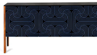 Loop Sideboard Black 3 door freeshipping - CoucouManou