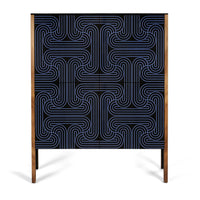 Dark blue Loop Cabinet 4 door