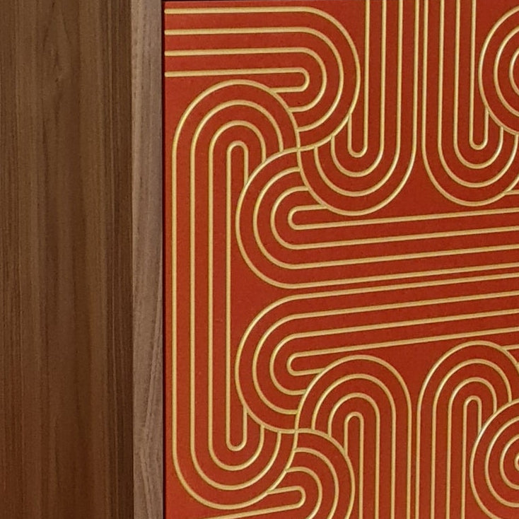 Long door Loop Cabinet - Red