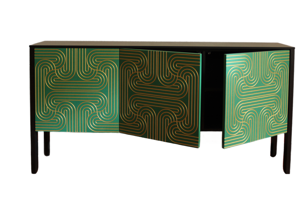 Loop Sideboard 3 door - Emerald