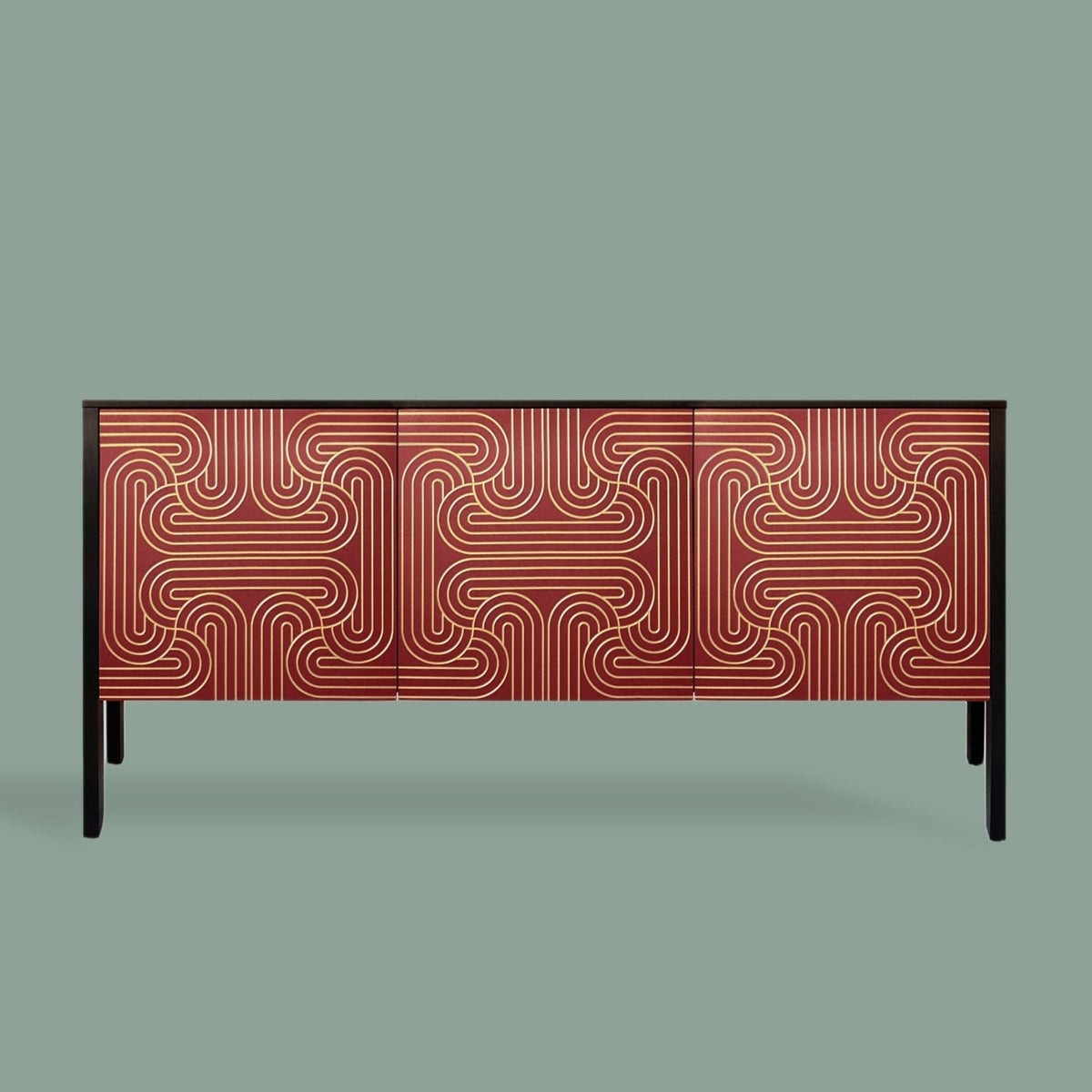 Loop Sideboard 3 door - Red