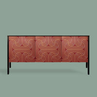Loop Sideboard 3 door - Red