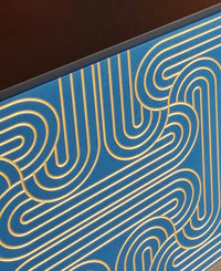 Cabinet Loop 4 portes - Bleu