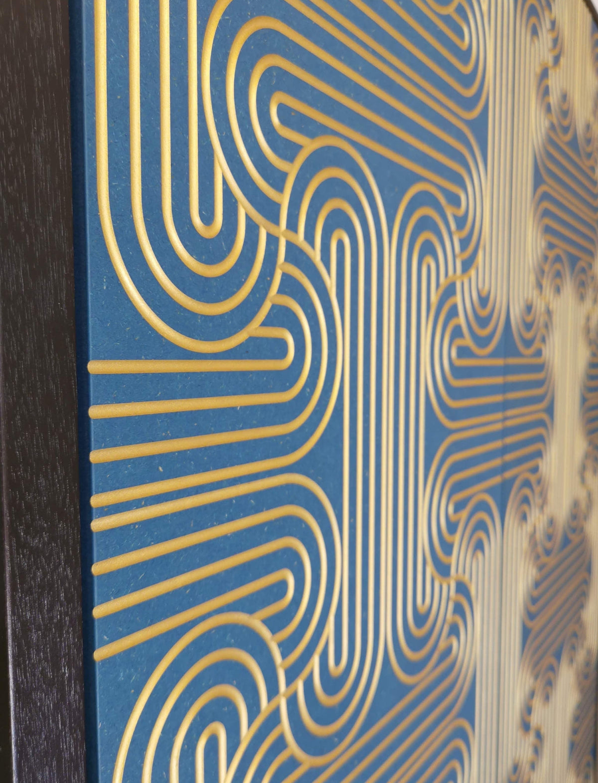Cabinet Loop 4 portes - Bleu