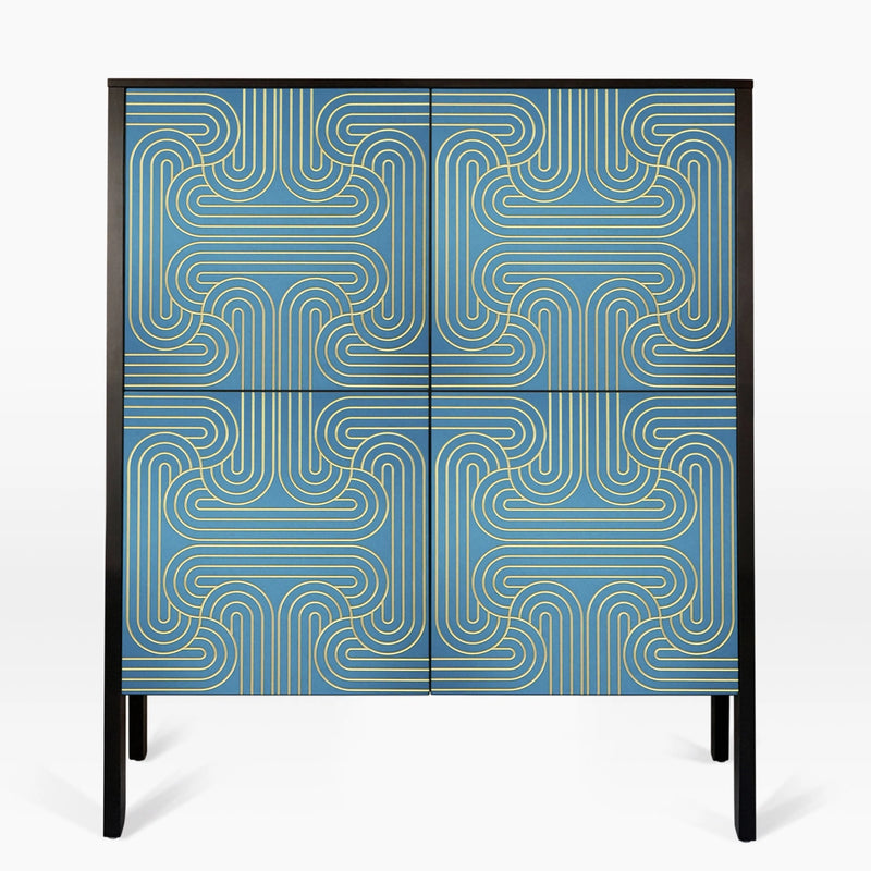 Loop Cabinet Blue 4 door freeshipping - CoucouManou
