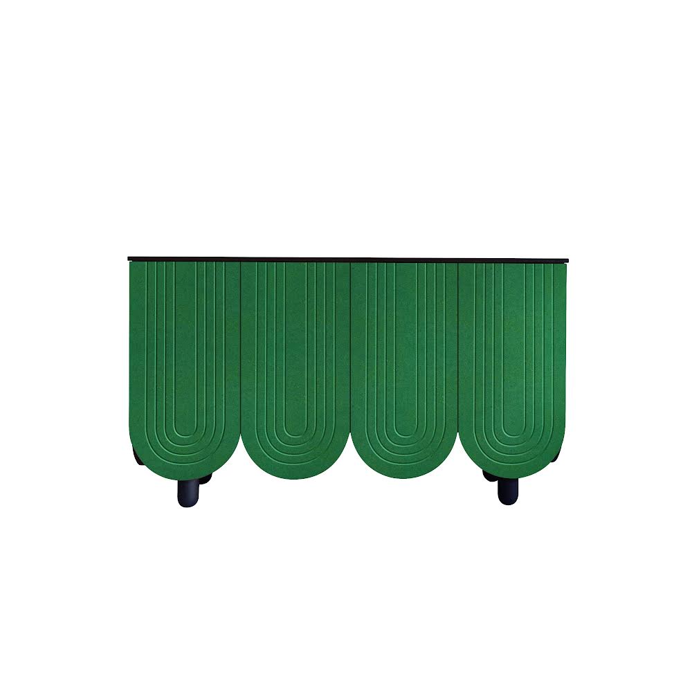 Arch Sideboard 4 door Grooved - colour options