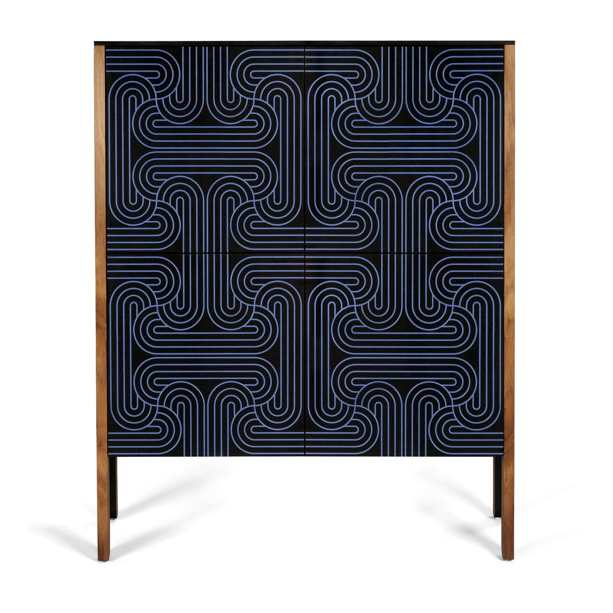 Dark blue Loop Cabinet 4 door